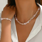 Olia - Conjunto Hecho a Mano Collar y Pulsera