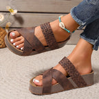 Sandalias de Elegancia Tejida