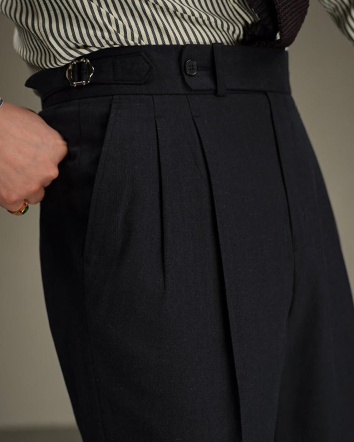 Carmesí Pantalón de Lino
