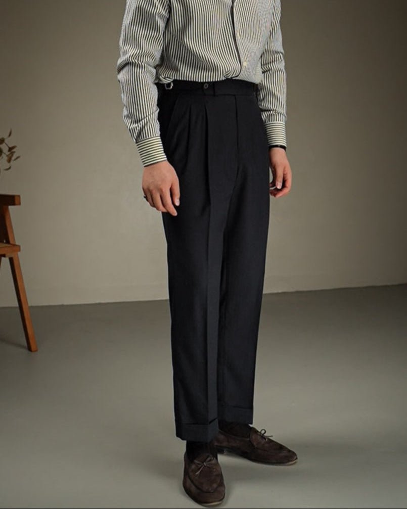 Carmesí Pantalón de Lino