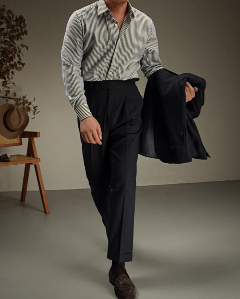 Carmesí Pantalón de Lino