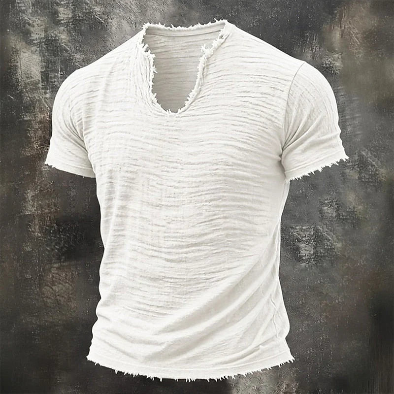 Gorvel - Camiseta Vintage Slim Fit