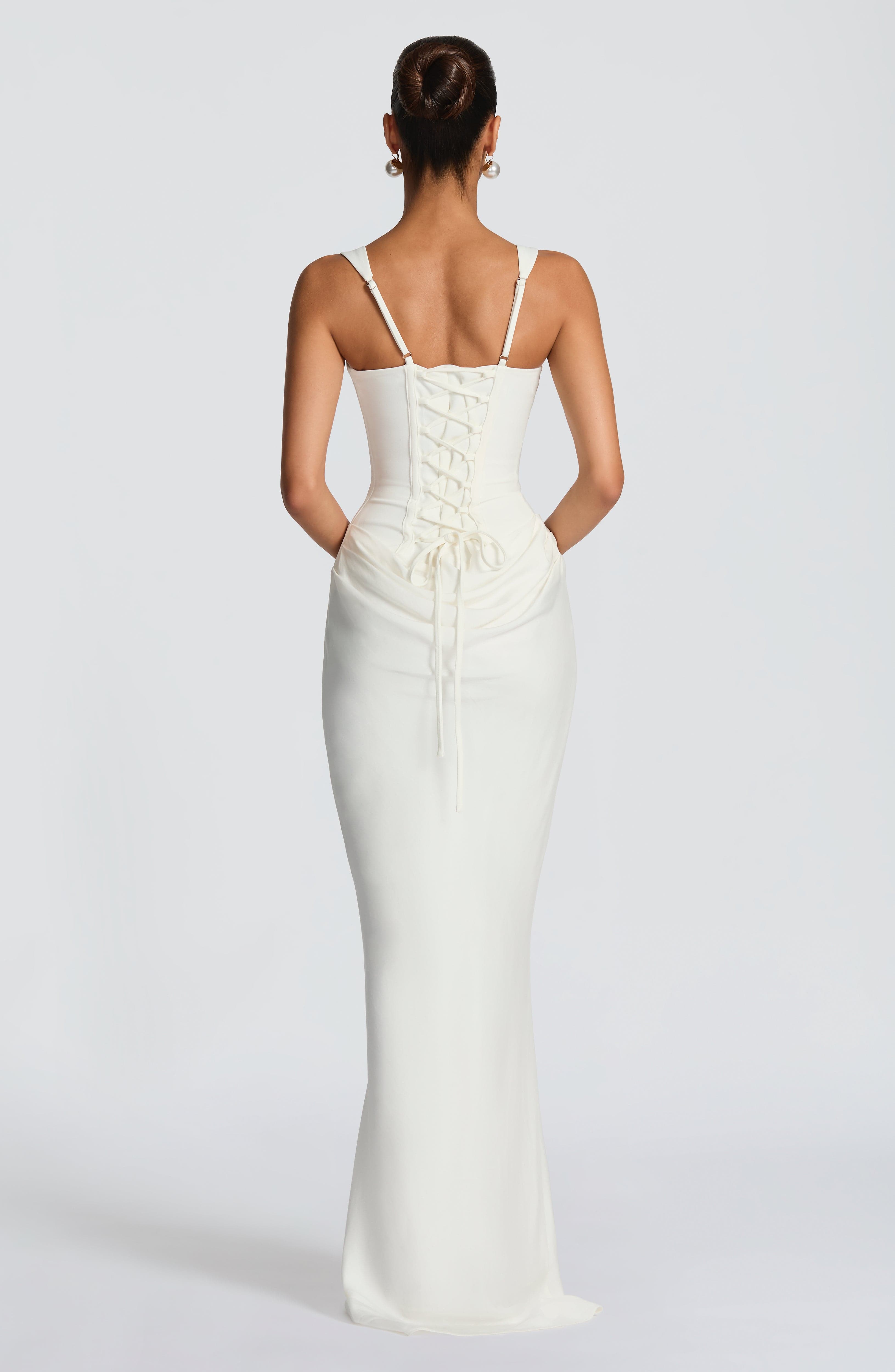 Marisol | Vestido maxi de escote cuadrado