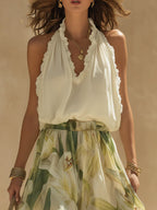 Aimy - Conjunto Floral Amplio 2pzs Bohemio Chic