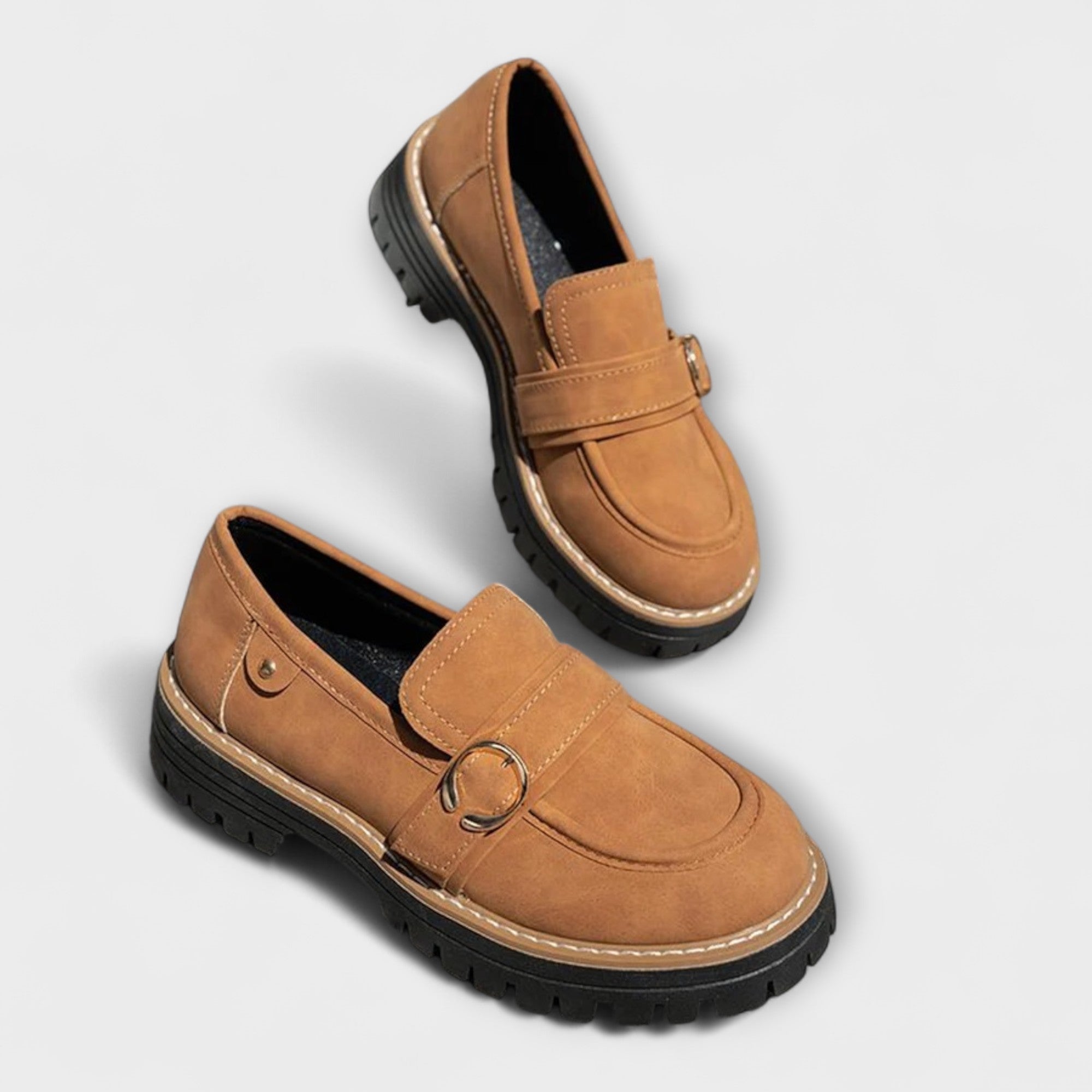 Lora | Mocasines Casual de Punta Redonda
