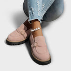 Lora | Mocasines Casual de Punta Redonda