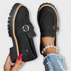 Lora | Mocasines Casual de Punta Redonda