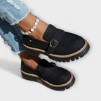 Lora | Mocasines Casual de Punta Redonda