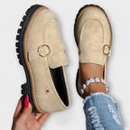 Lora | Mocasines Casual de Punta Redonda