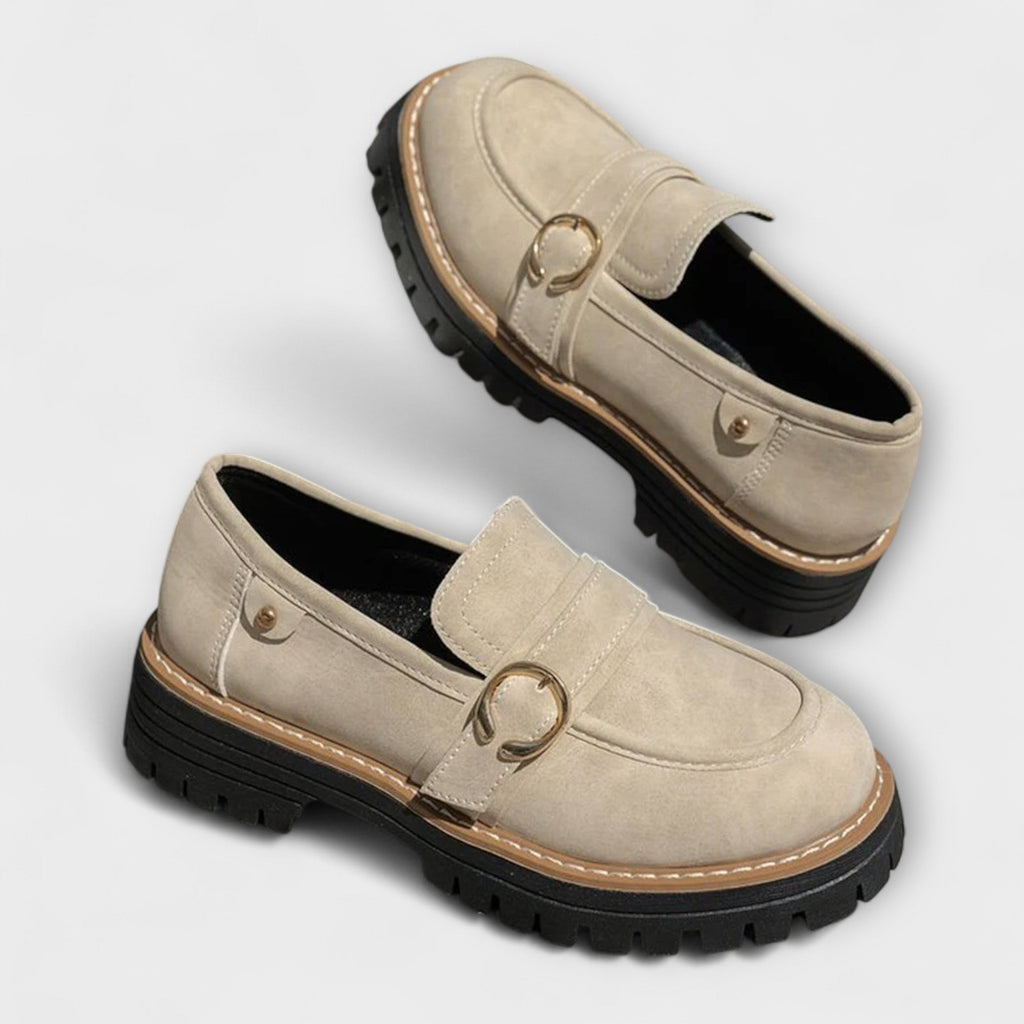 Lora | Mocasines Casual de Punta Redonda