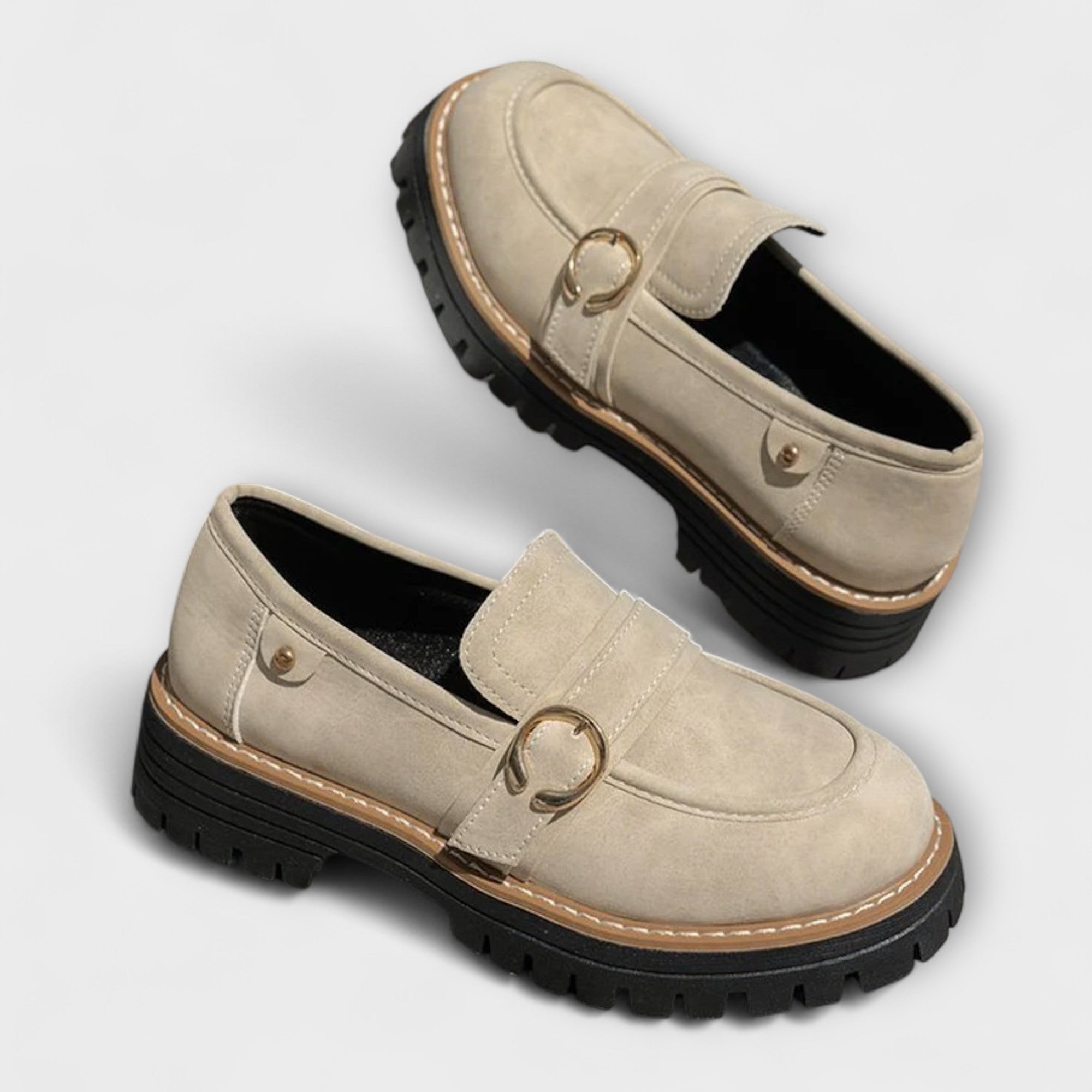 Lora | Mocasines Casual de Punta Redonda