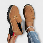 Lora | Mocasines Casual de Punta Redonda