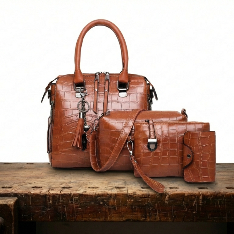 Luna Soler – Set Evelyn de 4 bolsos de cuero vegano