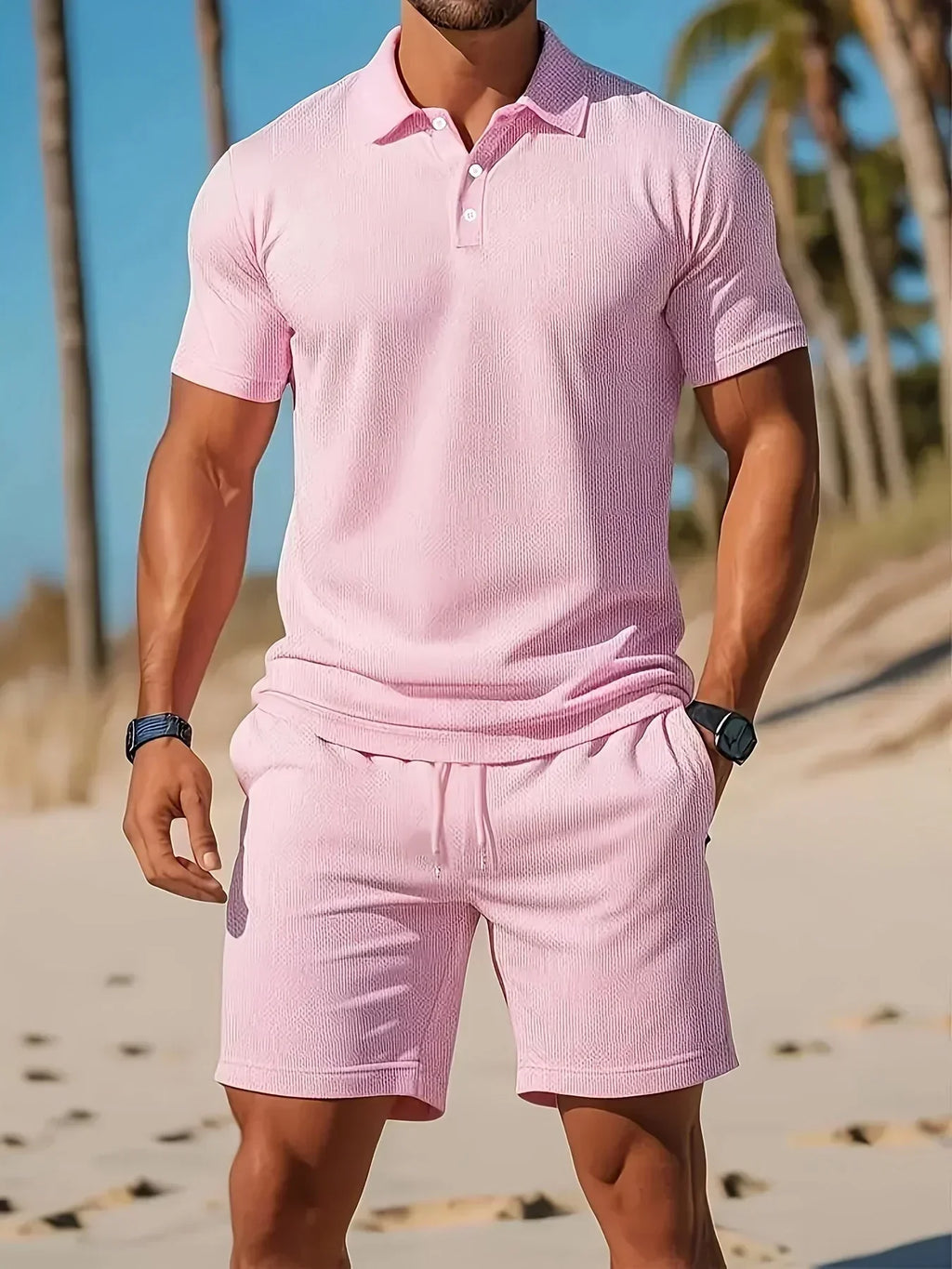 Aiden - Conjunto de Lujo Polo con Shorts a Juego