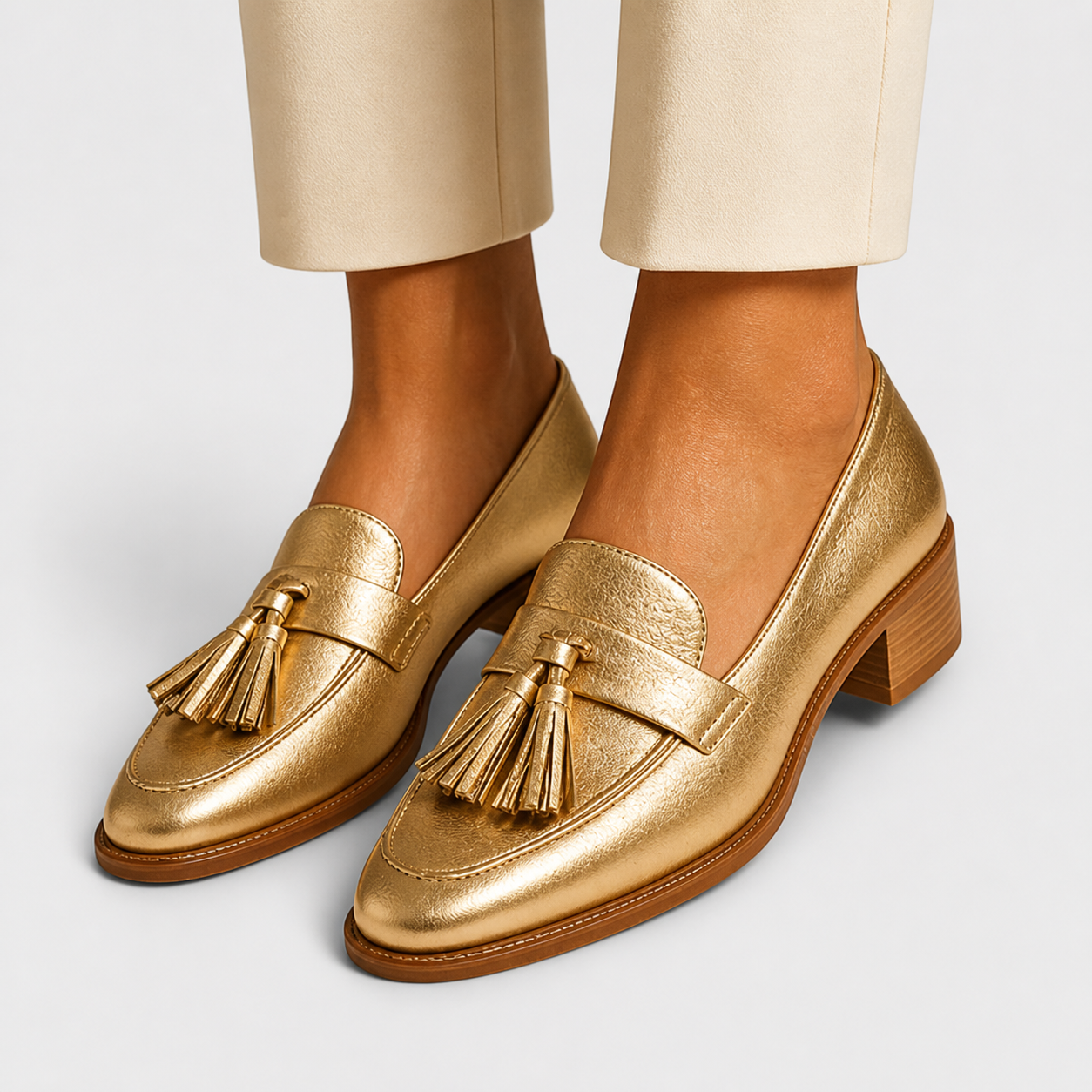 Céleste | Mocasines Dorados