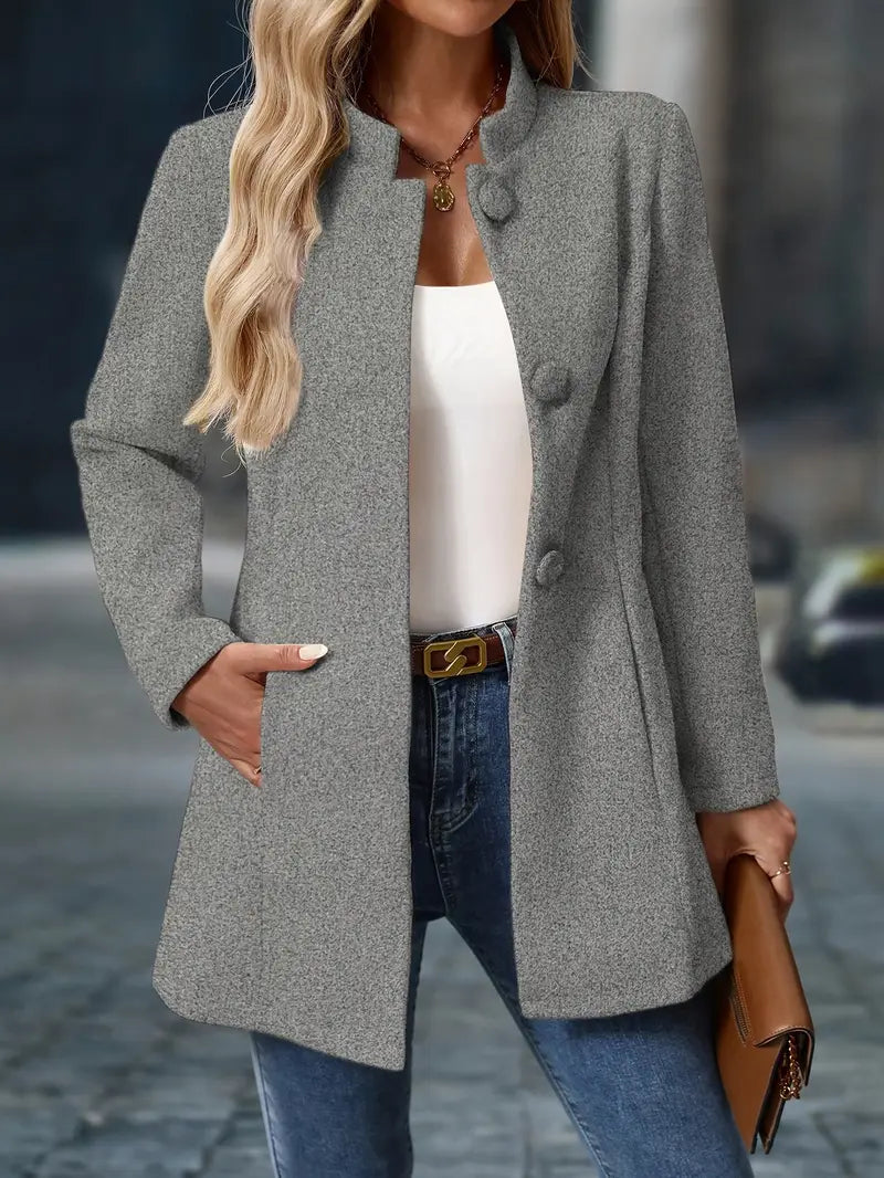 Priscilla - Chaqueta Larga Estilo Blazer Elegante