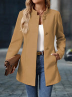 Priscilla - Chaqueta Larga Estilo Blazer Elegante