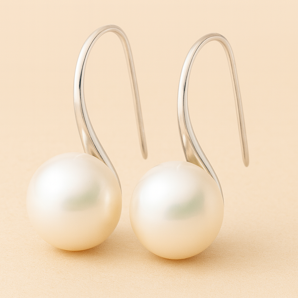 Pendientes Elegantes Gota con Perlas