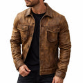 Matías – Chaqueta de Cuero Vieja Escuela
