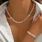 Olia - Conjunto Hecho a Mano Collar y Pulsera