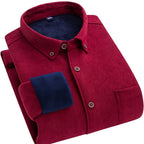 Flyn | Camisa de pana para hombre con forro cálido de fleece