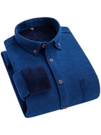 Flyn | Camisa de pana para hombre con forro cálido de fleece