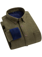 Flyn | Camisa de pana para hombre con forro cálido de fleece