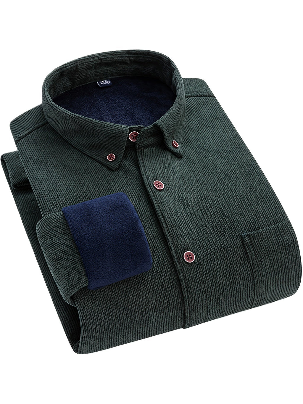 Flyn | Camisa de pana para hombre con forro cálido de fleece