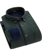Flyn | Camisa de pana para hombre con forro cálido de fleece