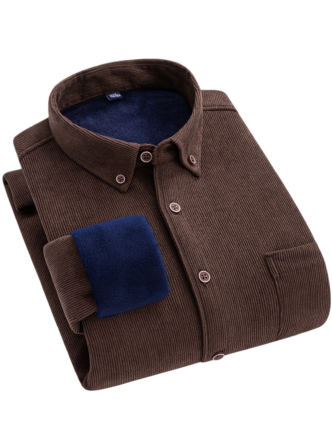 Flyn | Camisa de pana para hombre con forro cálido de fleece