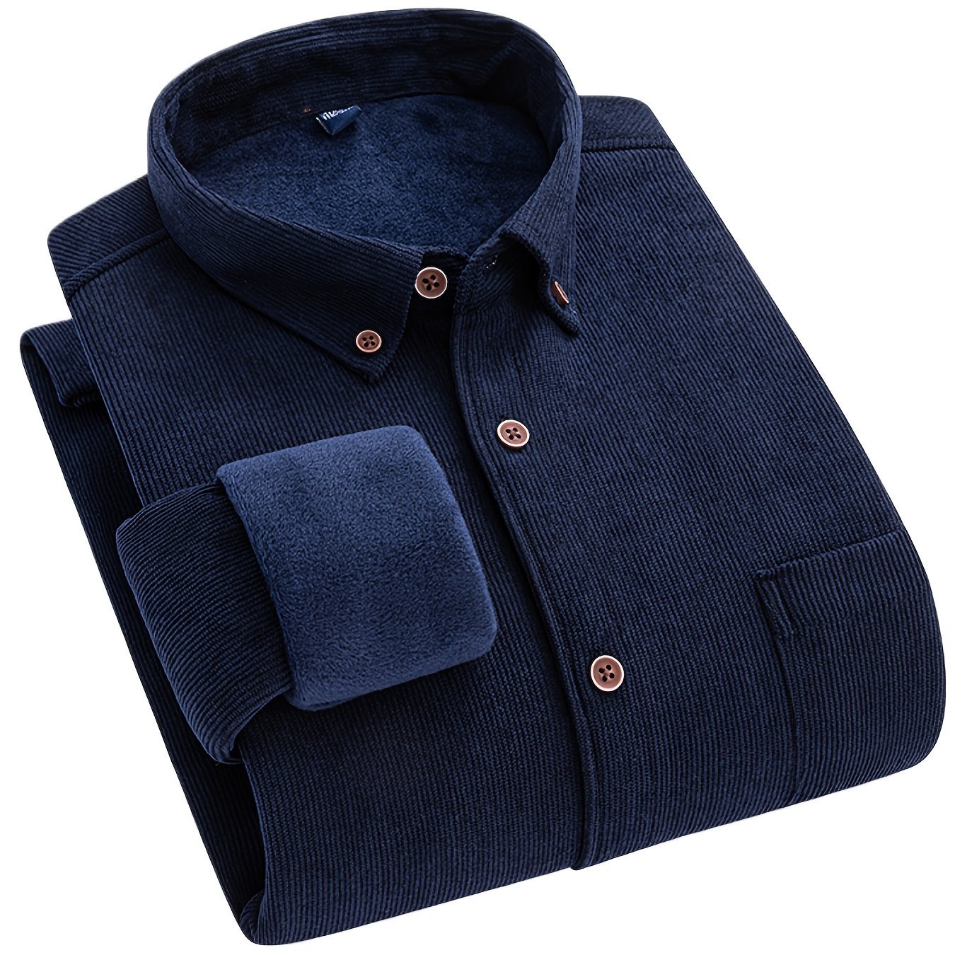 Flyn | Camisa de pana para hombre con forro cálido de fleece