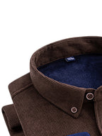 Flyn | Camisa de pana para hombre con forro cálido de fleece