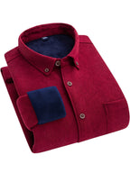 Flyn | Camisa de pana para hombre con forro cálido de fleece