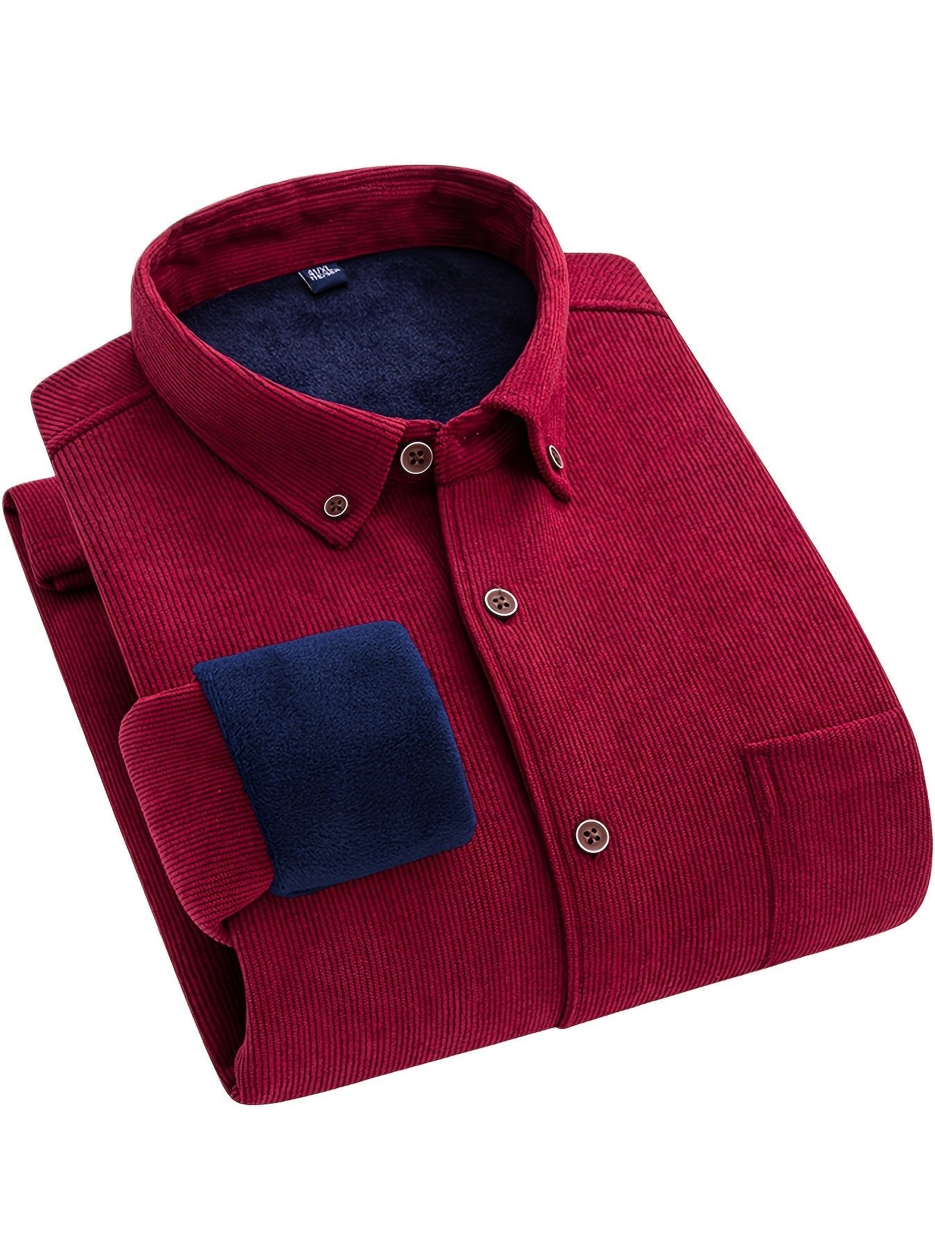 Flyn | Camisa de pana para hombre con forro cálido de fleece