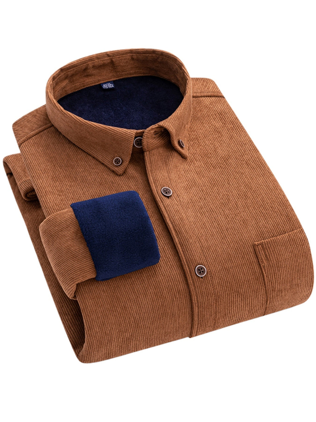 Flyn | Camisa de pana para hombre con forro cálido de fleece