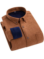 Flyn | Camisa de pana para hombre con forro cálido de fleece