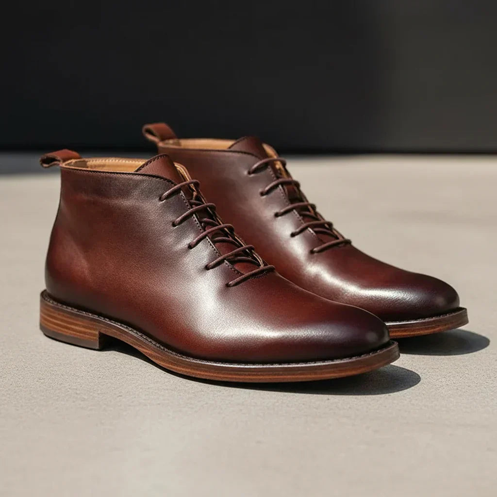 Robbin - Botas De Cuero Hechas A Mano Con Cuero Natural