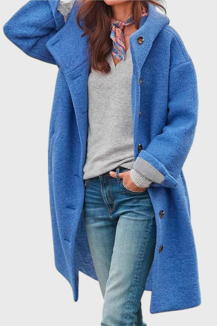 Penélope Abrigo de Invierno Elegante con Capucha