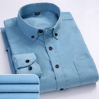 Hendrik | Camisa de pana de algodón premium para hombre