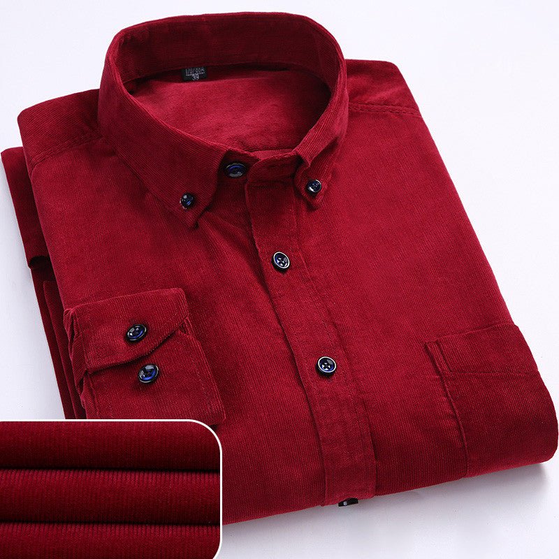 Hendrik | Camisa de pana de algodón premium para hombre