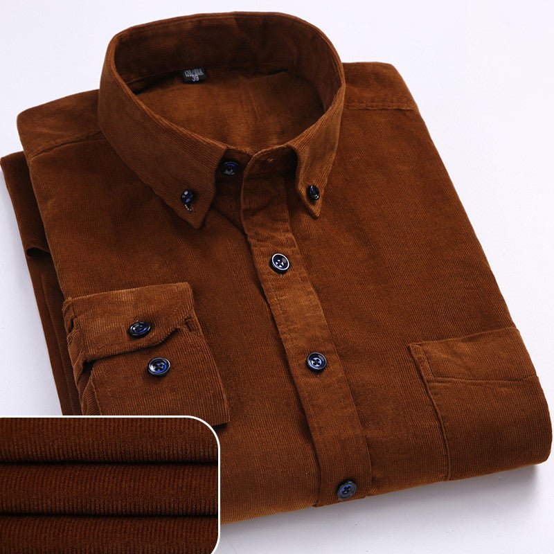 Hendrik | Camisa de pana de algodón premium para hombre