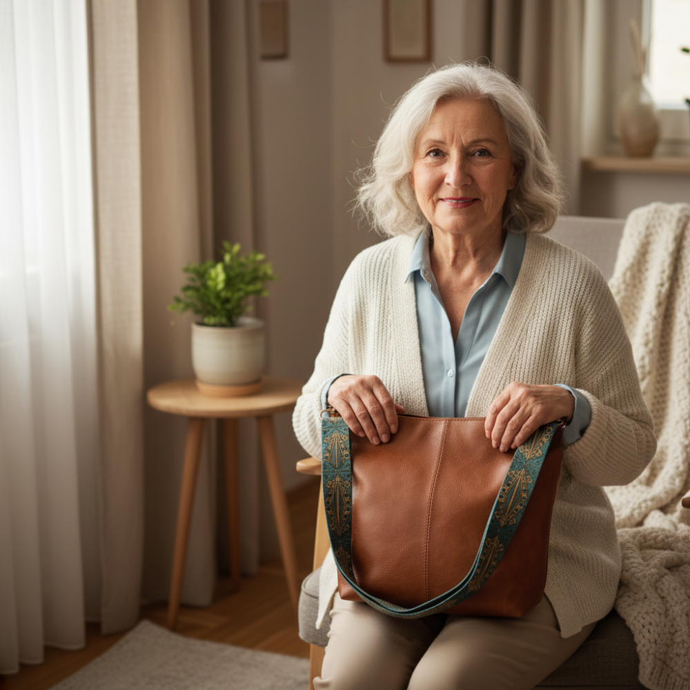 Luna Soler – Bolso Tamar de cuero vegano vintage