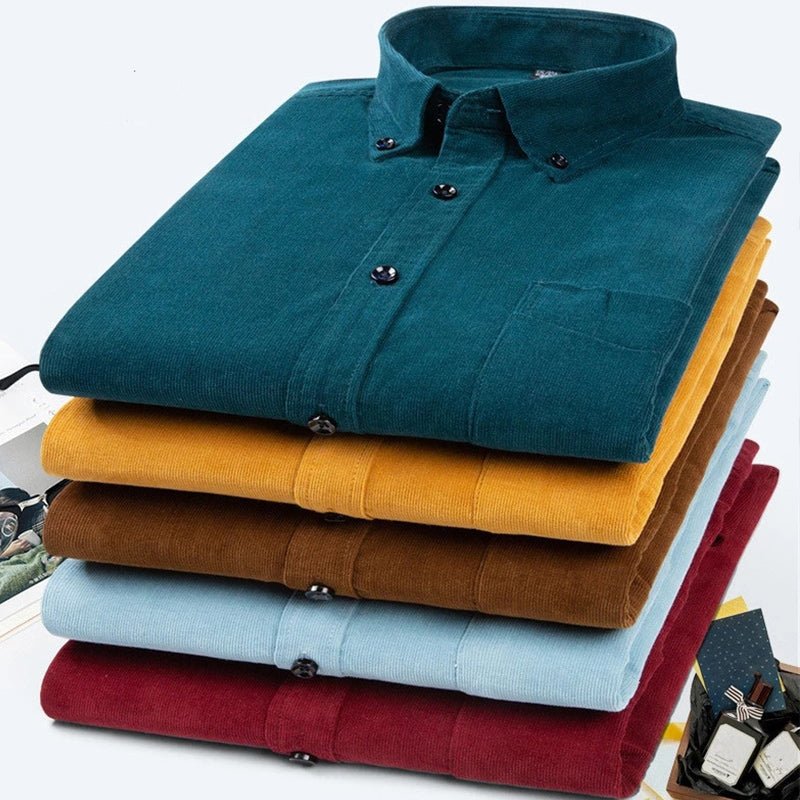 Hendrik | Camisa de pana de algodón premium para hombre