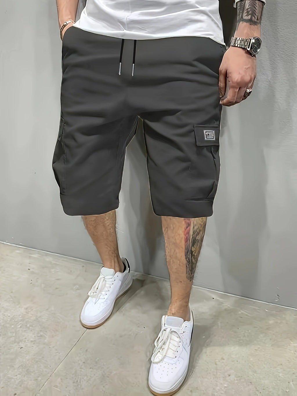 Pantalones Cortos Cargo Marino