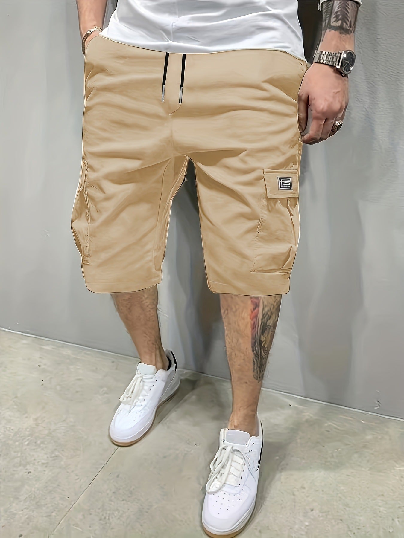 Pantalones Cortos Cargo Marino