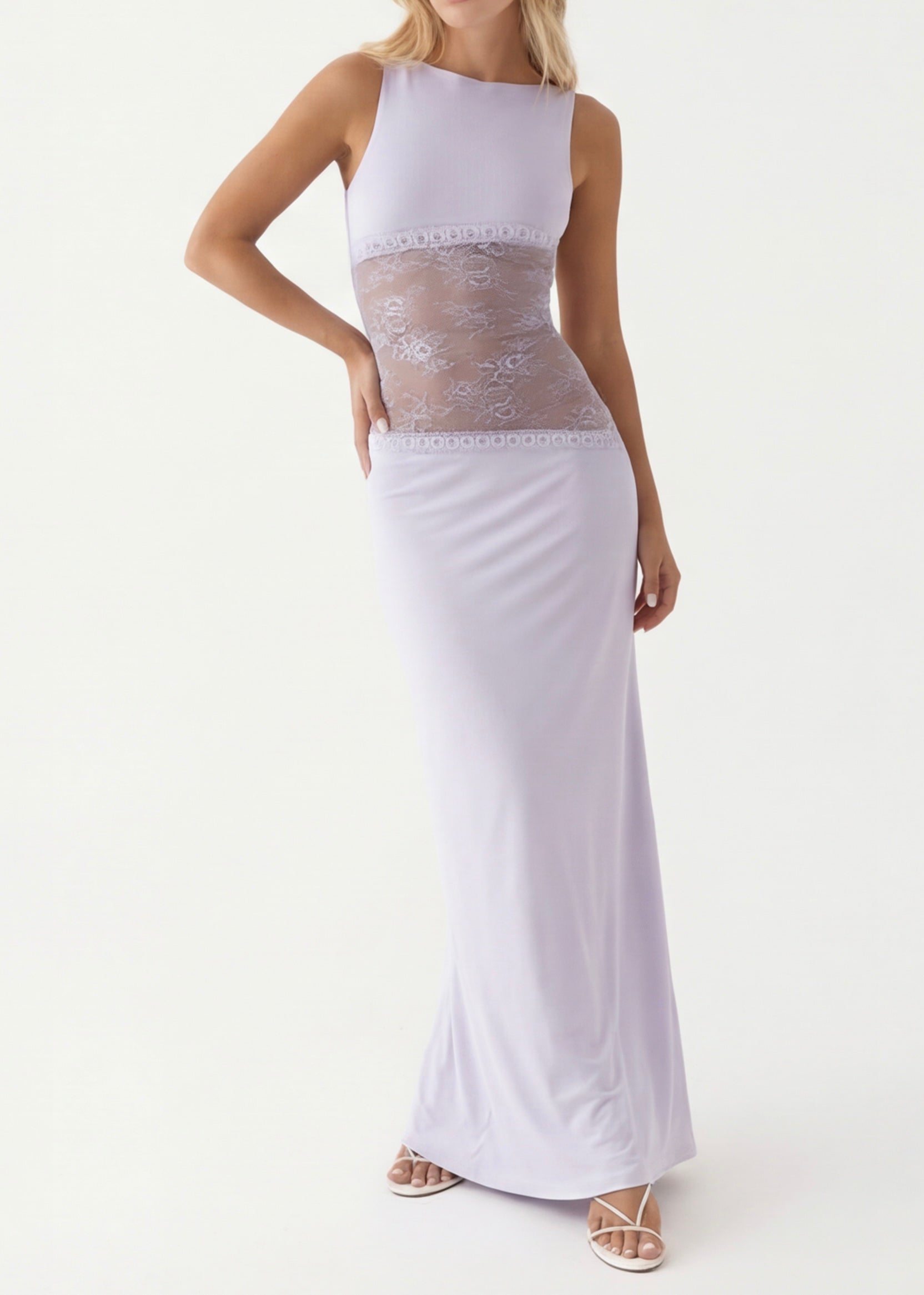 Lucia| Maxi con corte de velo
