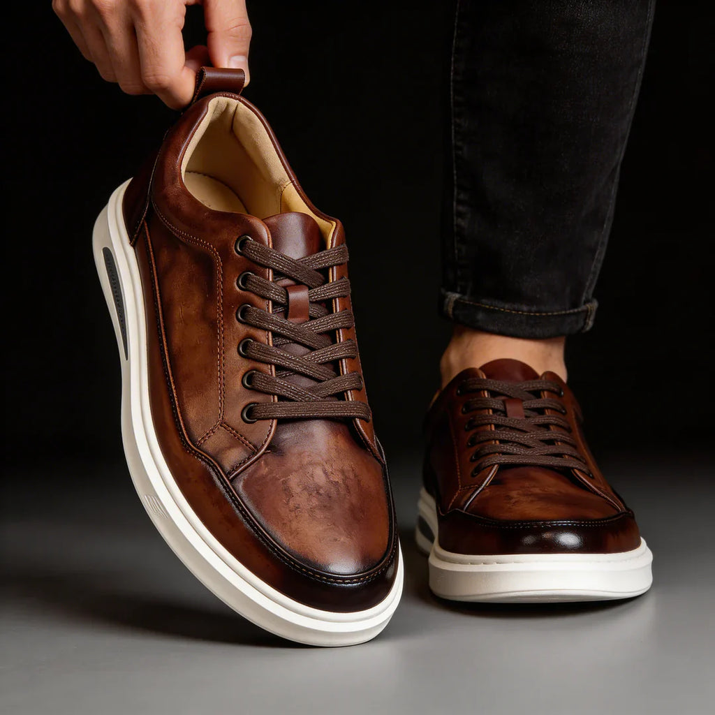 Arayik - Zapatillas Urbanas de Cuero para Hombre