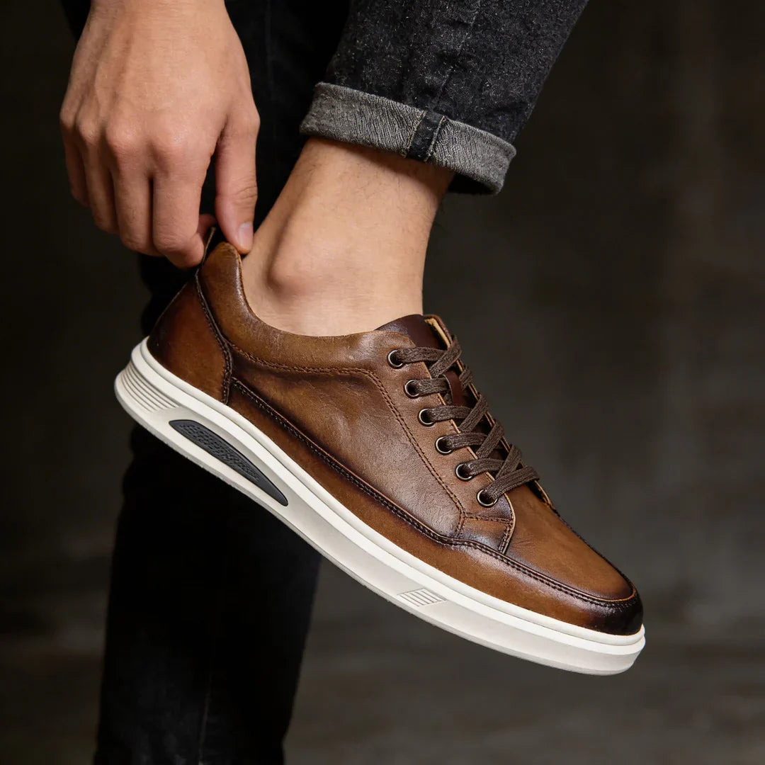 Arayik - Zapatillas Urbanas de Cuero para Hombre