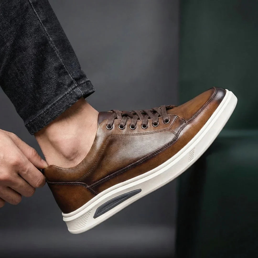 Arayik - Zapatillas Urbanas de Cuero para Hombre