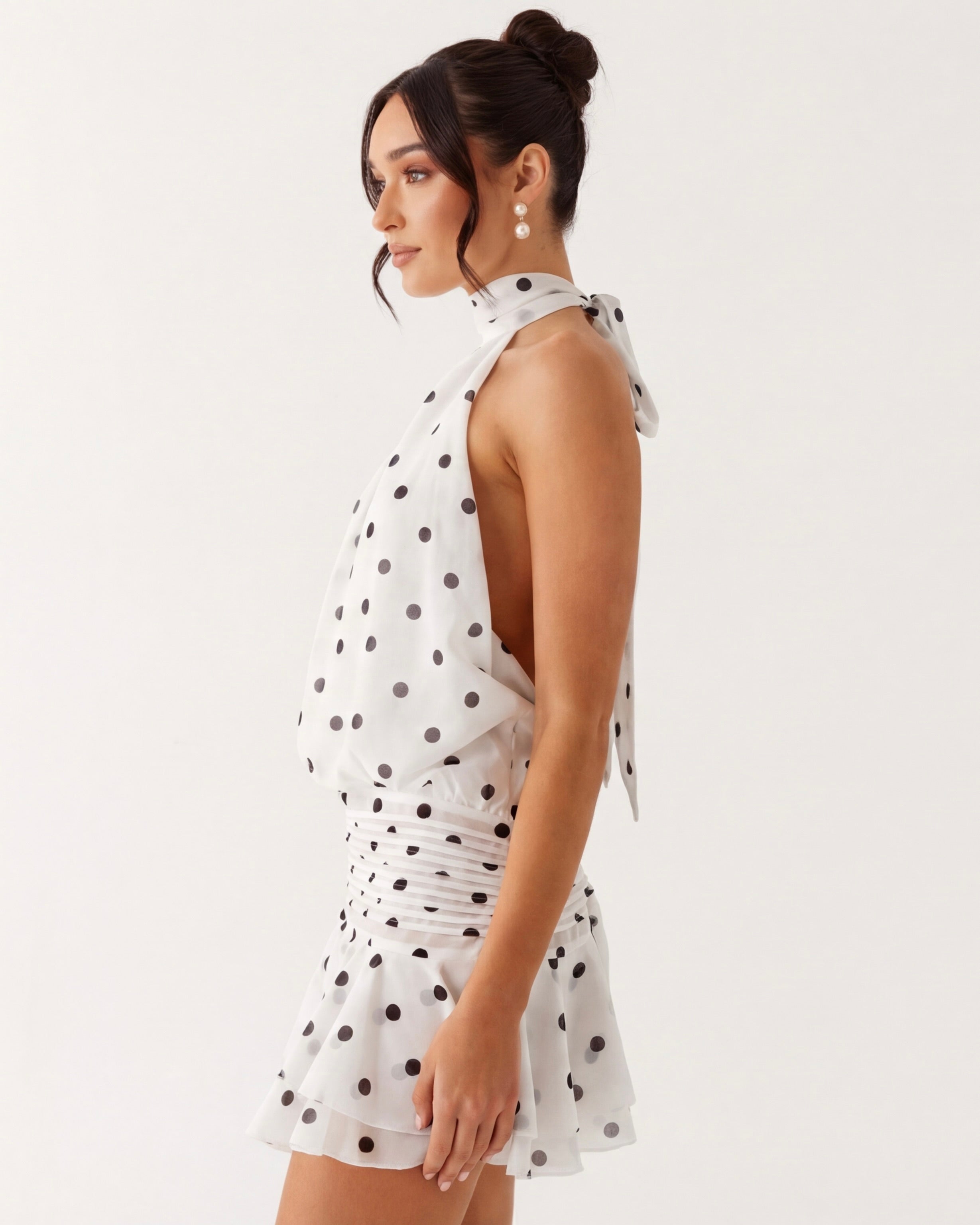 Sandra | Vestido Polka Mini